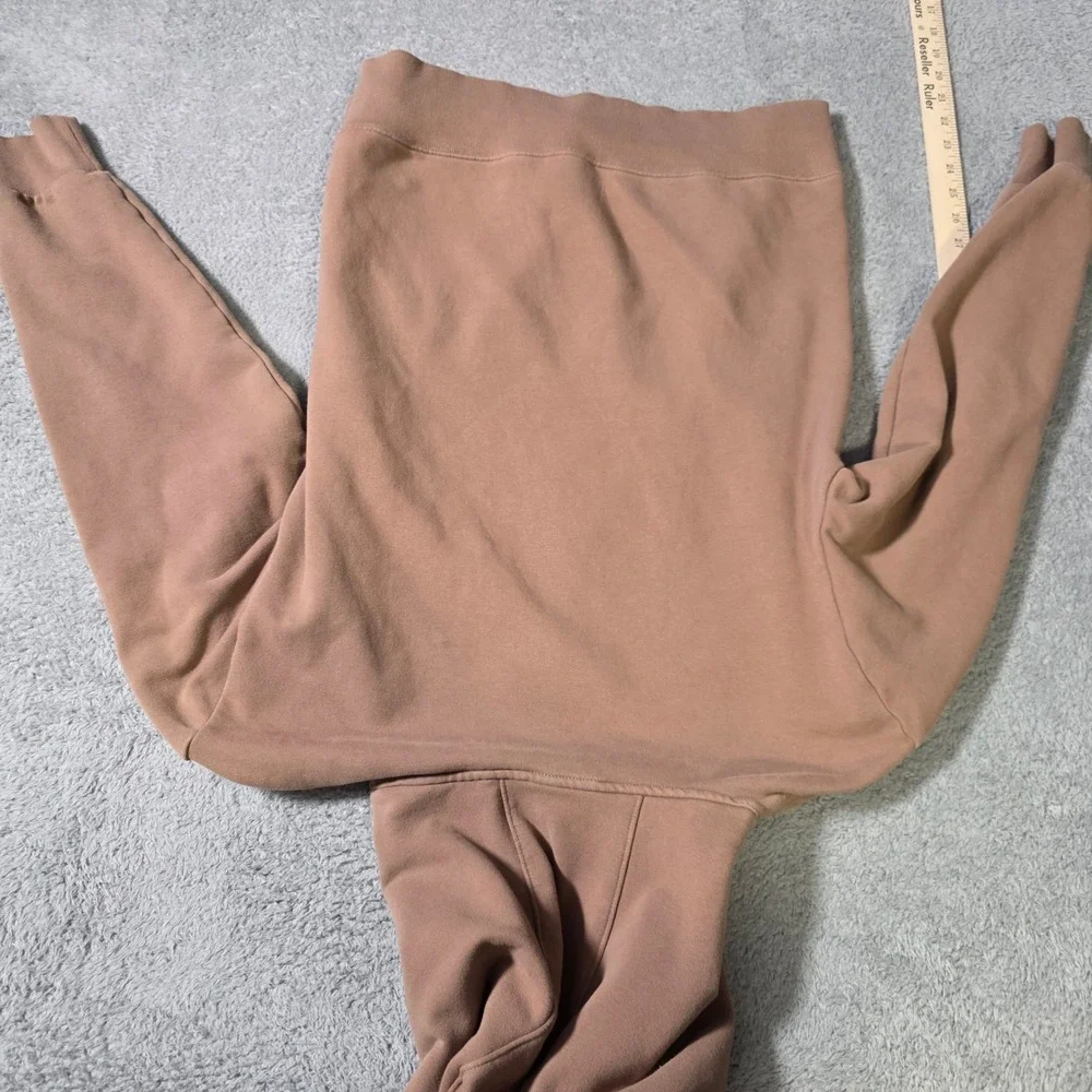 Athleta Womens Medium Retroplush II Hoodie Mauve Brown Fleece Lined Sweatshirt - Picture 5 of 6